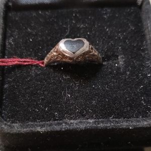 Black Onyx Filigree Sterling Silver Rimg